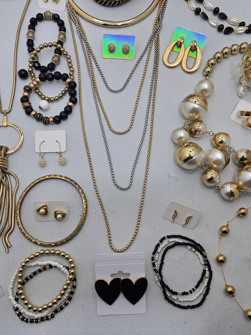 HUGE ​52pc Vintage & Modern Jewelry Lot CHICO'S TALBOTS ANNE KLEIN Necklaces Ear - Picture 4 of 15